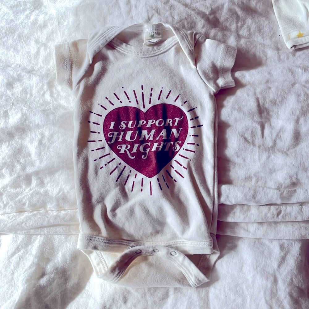 Organic cotton onesie